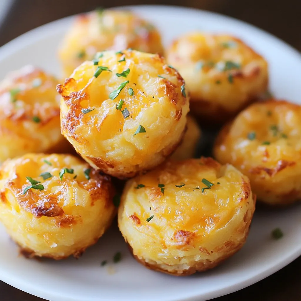 Cheesy Mashed Potato Puffs