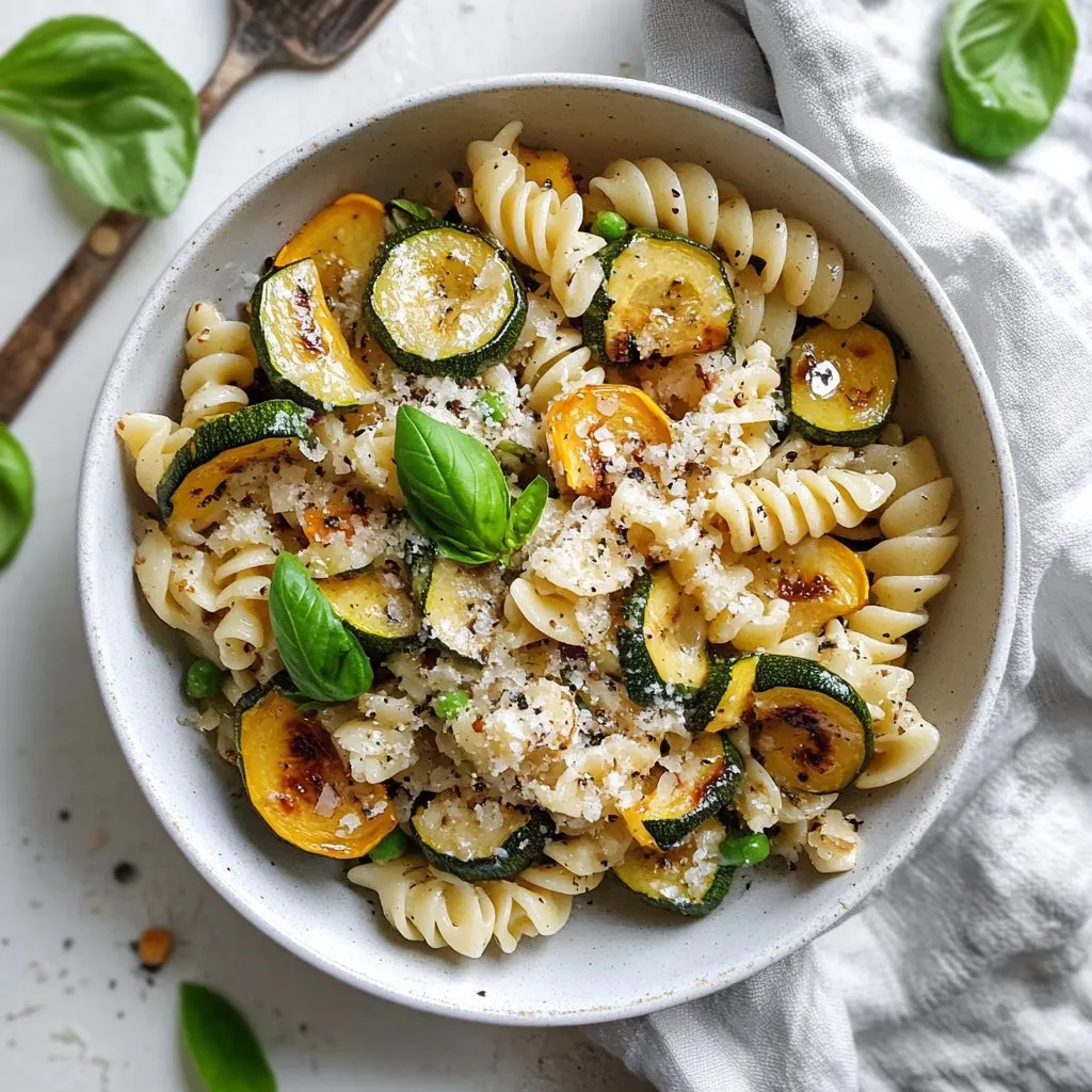 20 minute summer squash pasta