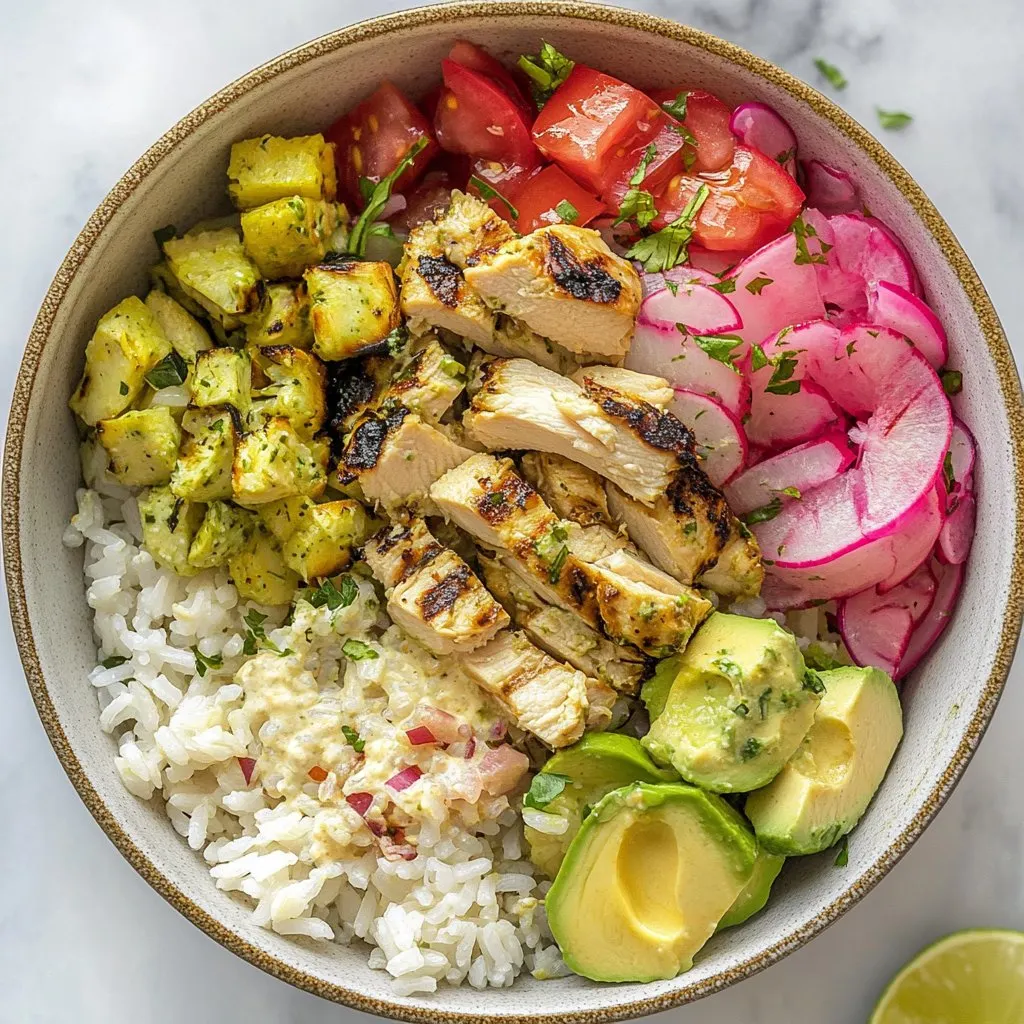 Grilled Chicken Summer Rice Bowl