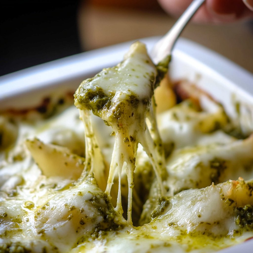 Cheesy pesto lovers summer pasta