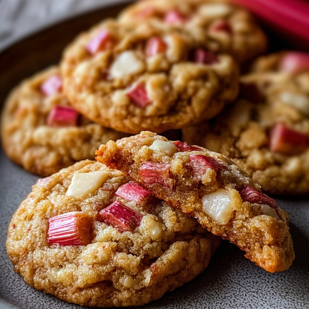 rhubarb cookies
