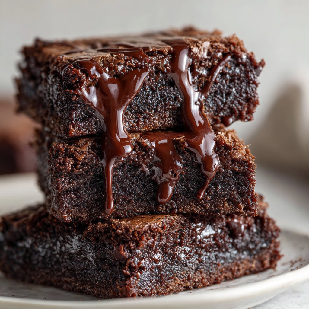 Chocolate Ganache Gooey Brownies