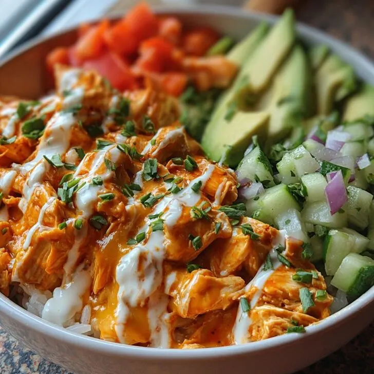 Buffalo Chicken Bowls: My Go-To Spicy Weeknight Dinner