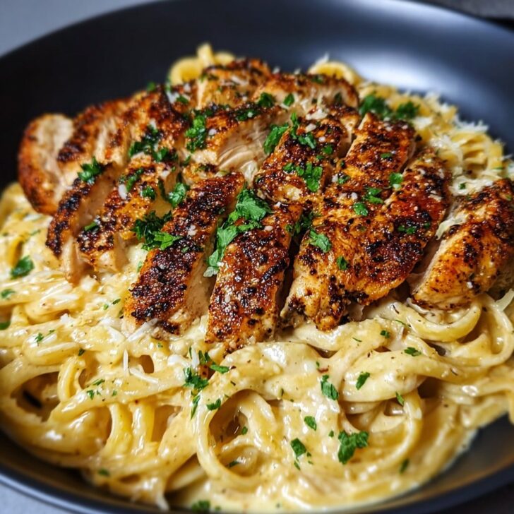 Spicy Cajun Chicken Linguine in Creamy Garlic Parmesan Sauce – My Go-To Weeknight Pasta