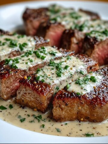 Juicy Steak with Creamy Garlic Sauce: My Go-To Comfort Recipe