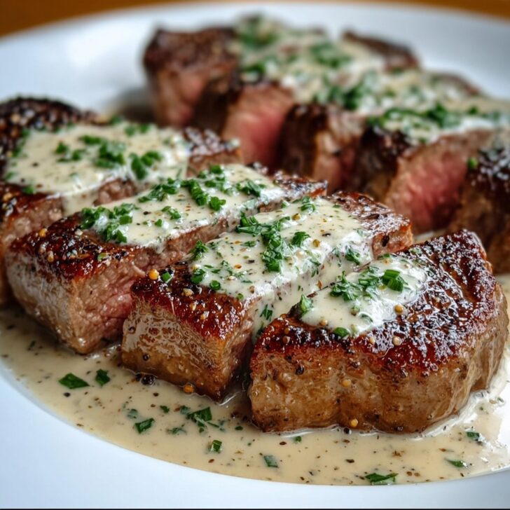 Juicy Steak with Creamy Garlic Sauce: My Go-To Comfort Recipe