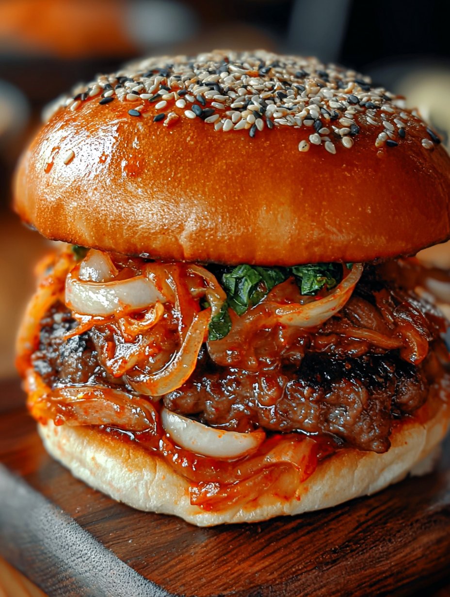 Bulgogi Kimchi Burger: My Tangy, Savory Korean Mashup Bulgogi Kimchi Burger