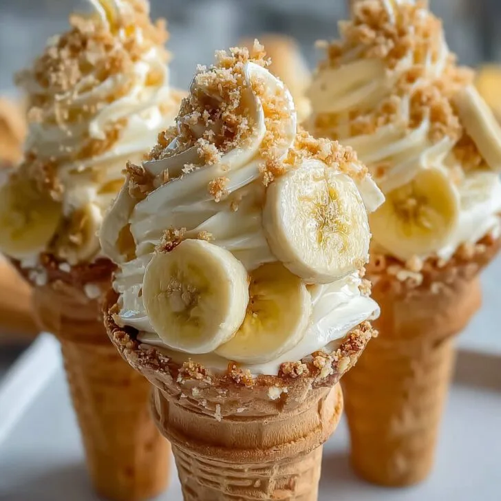 Banana Pudding Cheesecake Cones: The Most Fun Dessert Mashup