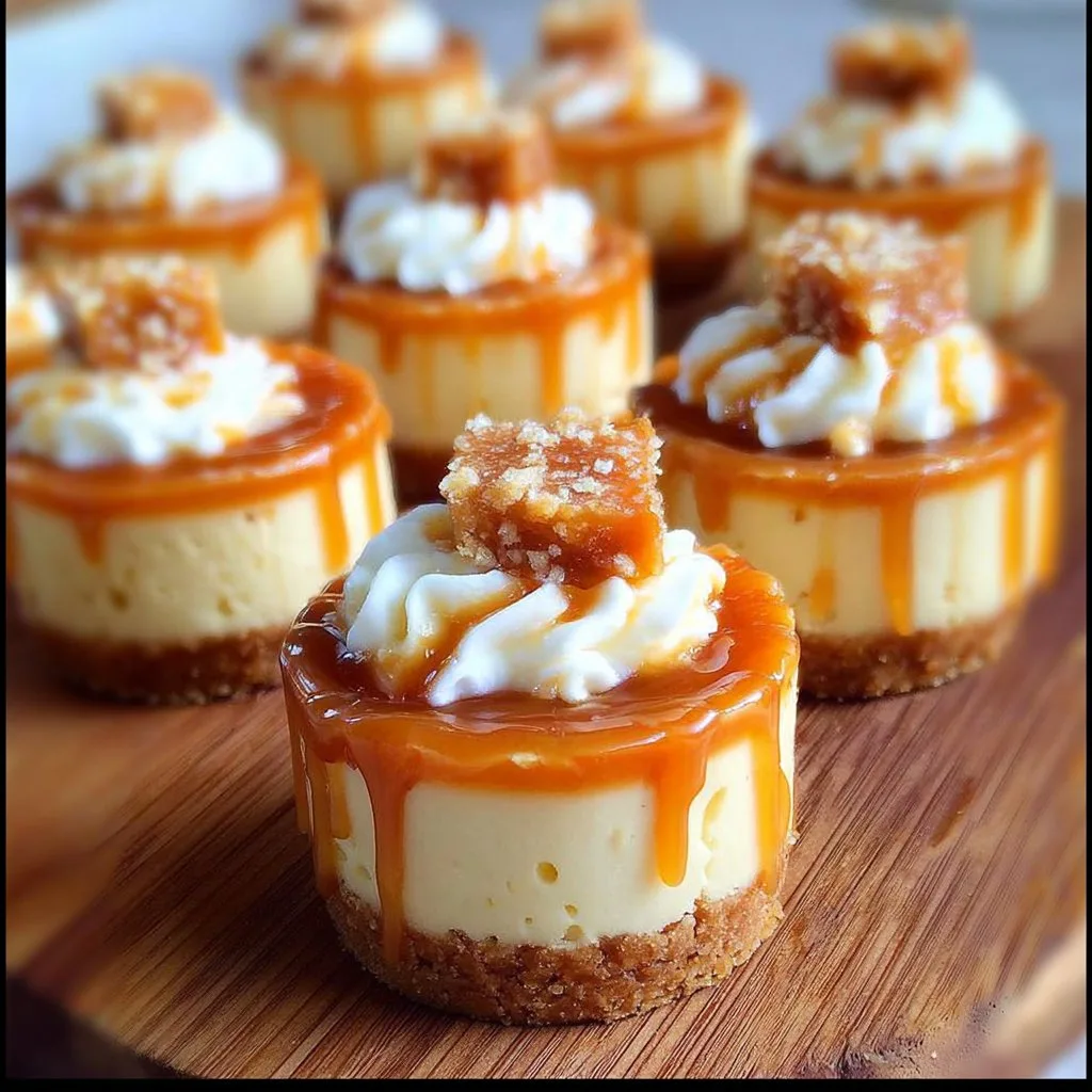 MINI DULCE DE LECHE CHEESECAKES