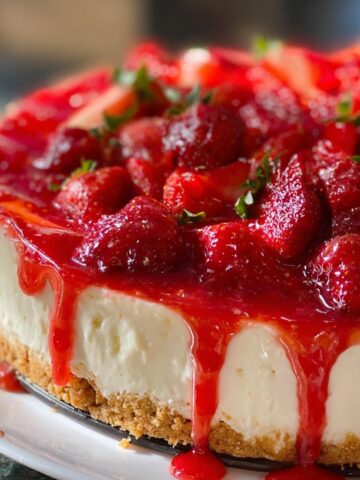 No-Bake Strawberry Cheesecake Recipe: My Lazy Day Favorite