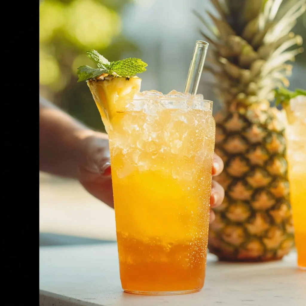 SUMMER PINEAPPLE ICED TEA: My Go-To Chilled Drink Recipe SUMMER PINEAPPLE ICED TEA
