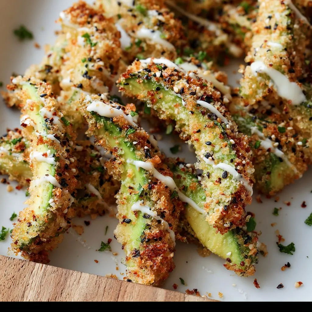 Air Fryer Everything Bagel Avocado Fries