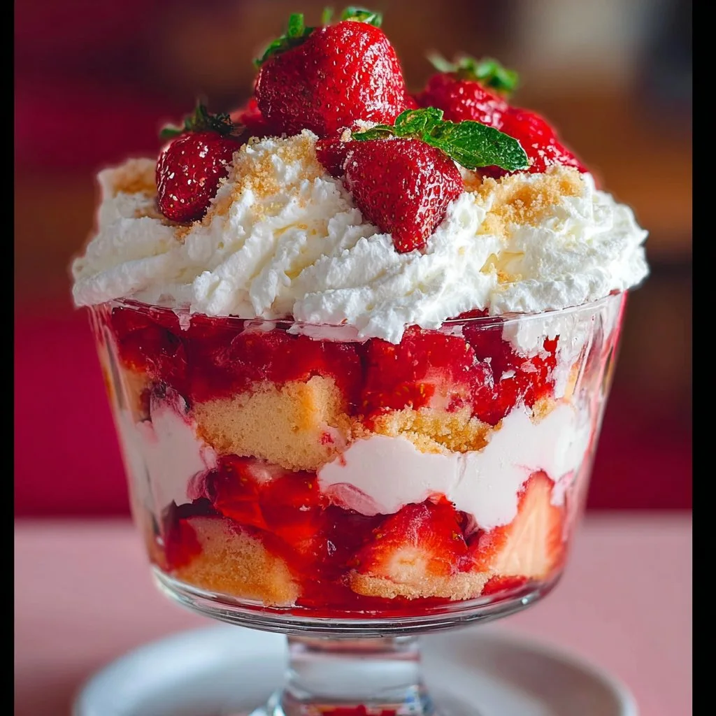 Strawberry Shortcake Trifle — My Favorite Summer Dessert STRAWBERRY SHORTCAKE TRIFLE