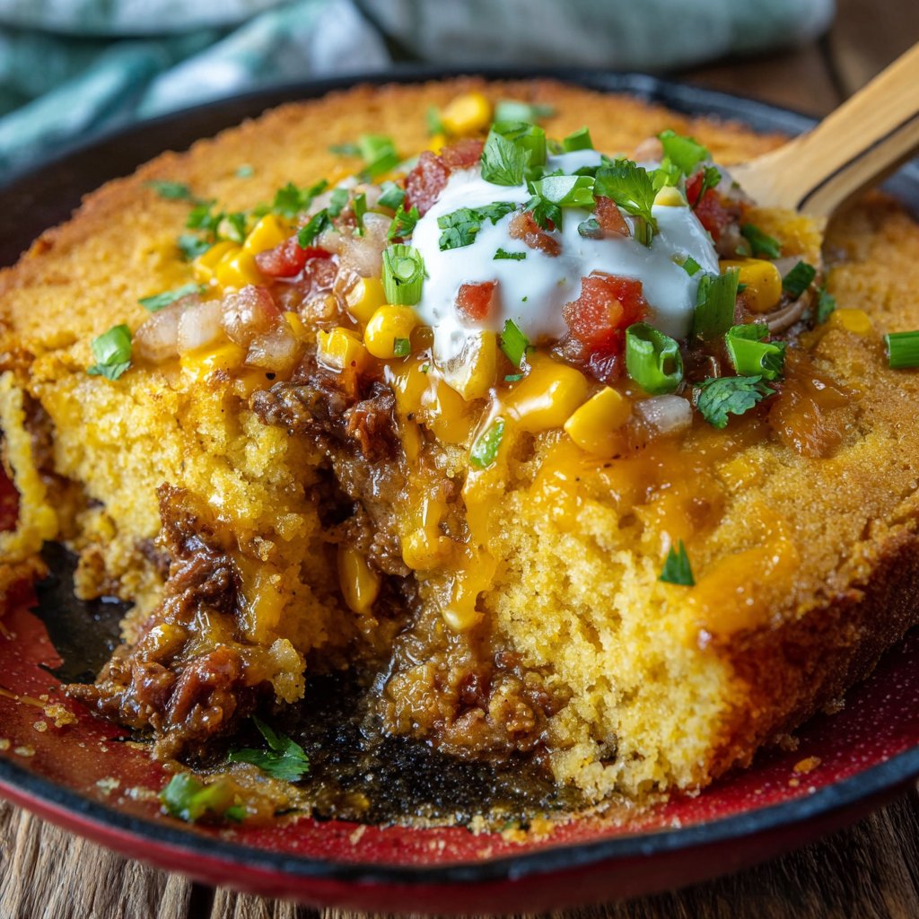 Cowboy Cornbread Casserole