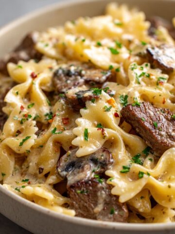 Creamy Beef and Bowtie Pasta: My Favorite Cozy Weeknight Dinner