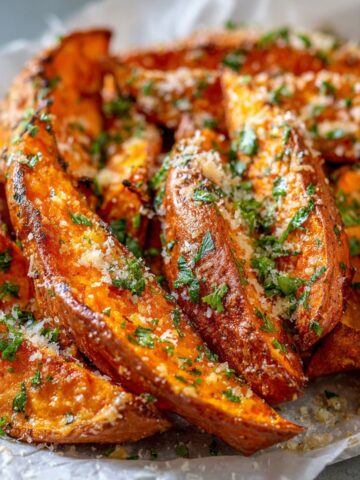Easy Baked Garlic Parmesan Sweet Potato Wedges Recipe Guide