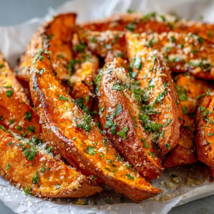 Easy Baked Garlic Parmesan Sweet Potato Wedges Recipe Guide