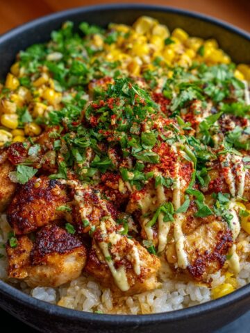 Street Corn Chicken Rice Bowl Recipe: My Go-To Dinner Fix