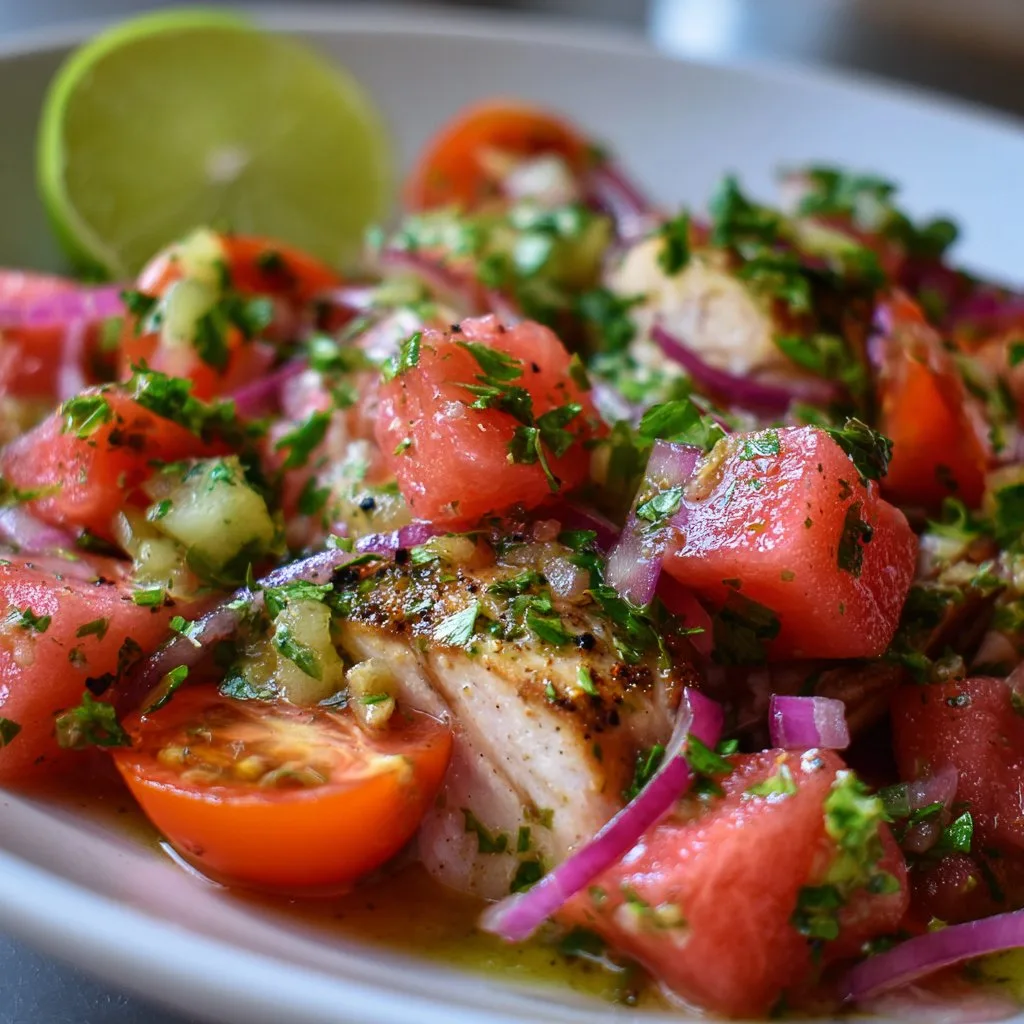 Mahi‑Mahi & Watermelon Ceviche