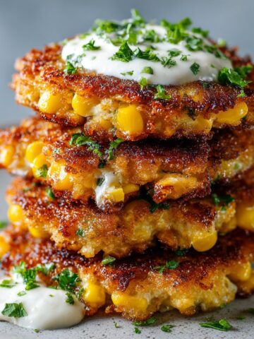 Irresistibly Crispy Cheesy Corn Fritters Recipe for Snack Lovers