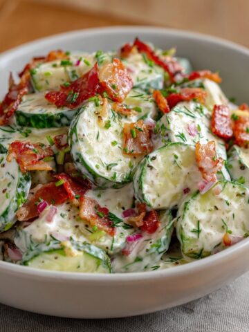 Creamy Cucumber Salad with Bacon and Cheese Recipe Guide