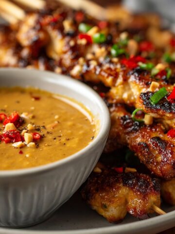 Chicken Satay with Spicy Peanut Dipping Sauce: My Go-To BBQ Hero