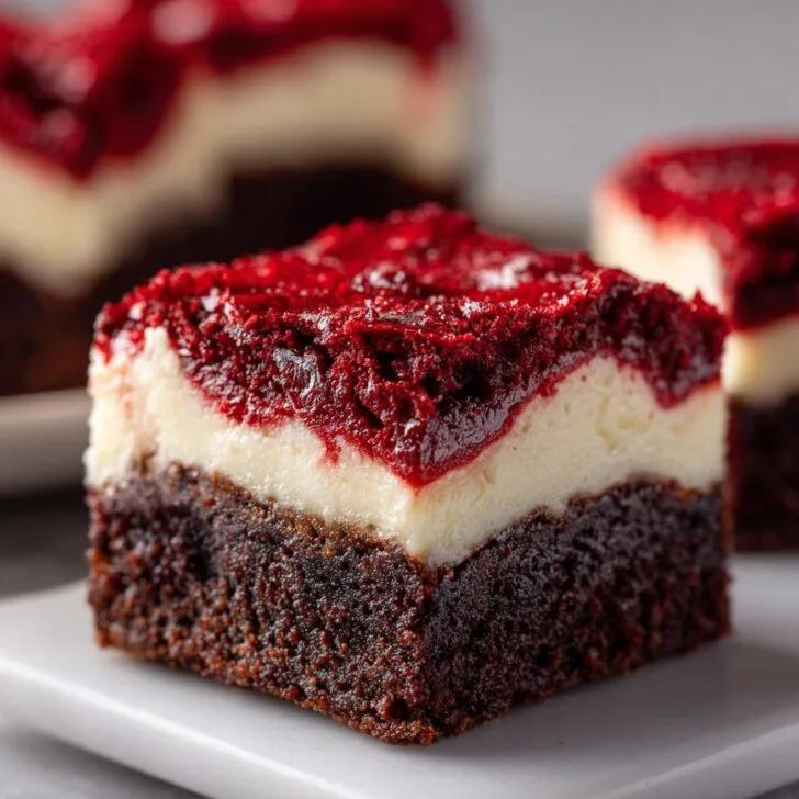 Red Velvet Cheesecake Brownie Bars: My Go-To Dessert Fix