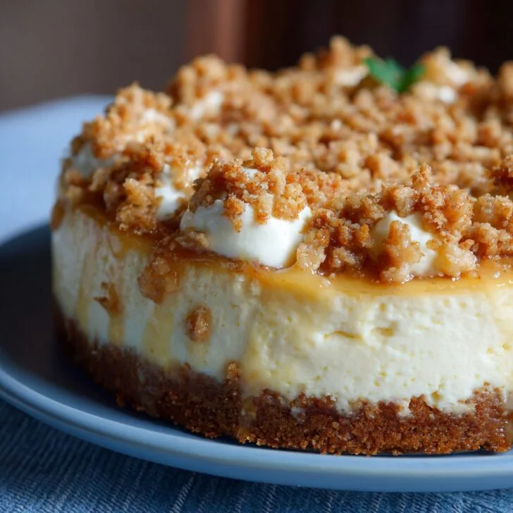 Apple Crumble Cheesecake: My Cozy, Messy Go-To Dessert