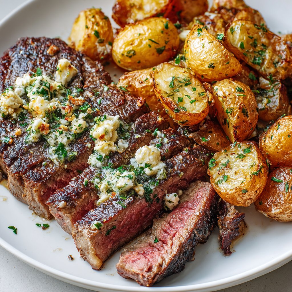 Garlic Butter Steak and Potatoes