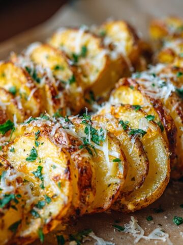 Roasted Potato Slices with Cheese: My Go-To Cozy Side
