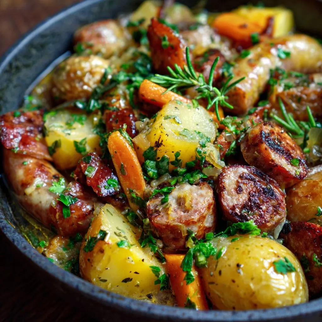 Rustic Dublin Coddle with Sausage and Potatoes