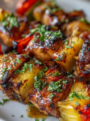 Hawaiian Chicken Kabobs with Pineapple: A Sweet-Grilled Favorite