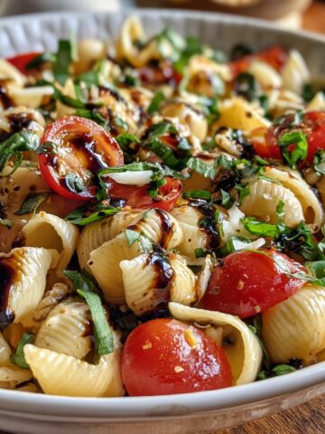 Caprese Pasta Salad with Balsamic Glaze: My Easy Summer Fix