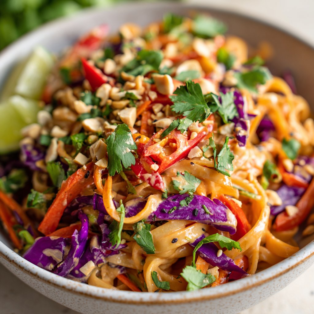 Spicy Thai Peanut Noodle Salad