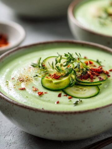 Chilled Avocado Cucumber Soup: My Go-To Summer Cooler