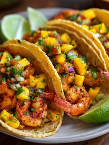 Shrimp Tacos with Mango Salsa: My Go-To Zingy Weeknight Dinner