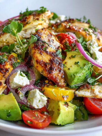 Mediterranean Chicken and Avocado Salad: My Go-To Fresh Fix