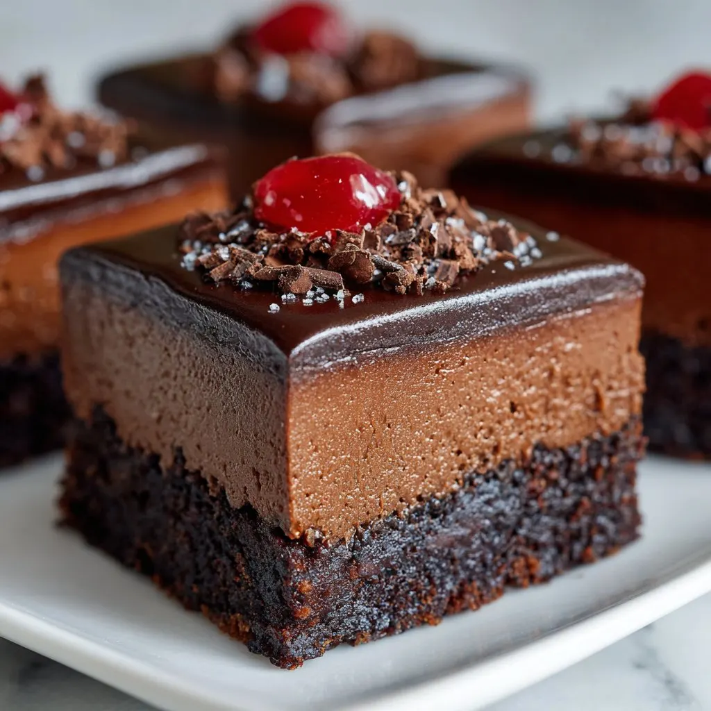 Easy Chocolate Mousse Brownies