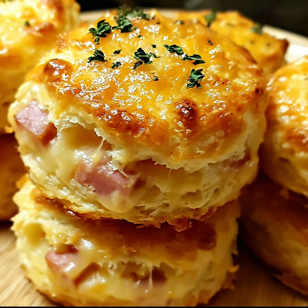 Ham and Cheese Butter Swim Biscuits: My Favorite Comfort Bake Ham and Cheese Butter Swim Biscuits