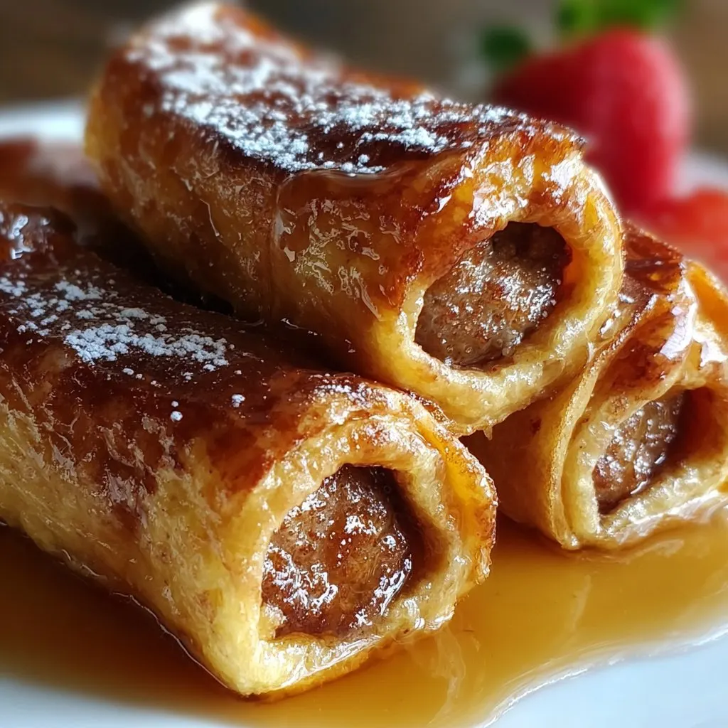 Sausage French Toast Roll-Ups