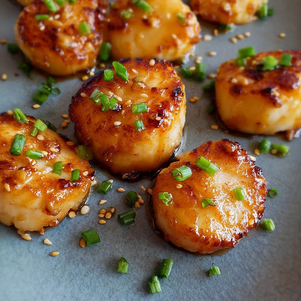 Air Fryer Miso-Glazed Scallops