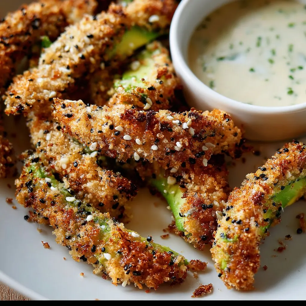 Air Fryer Everything Bagel Avocado Fries