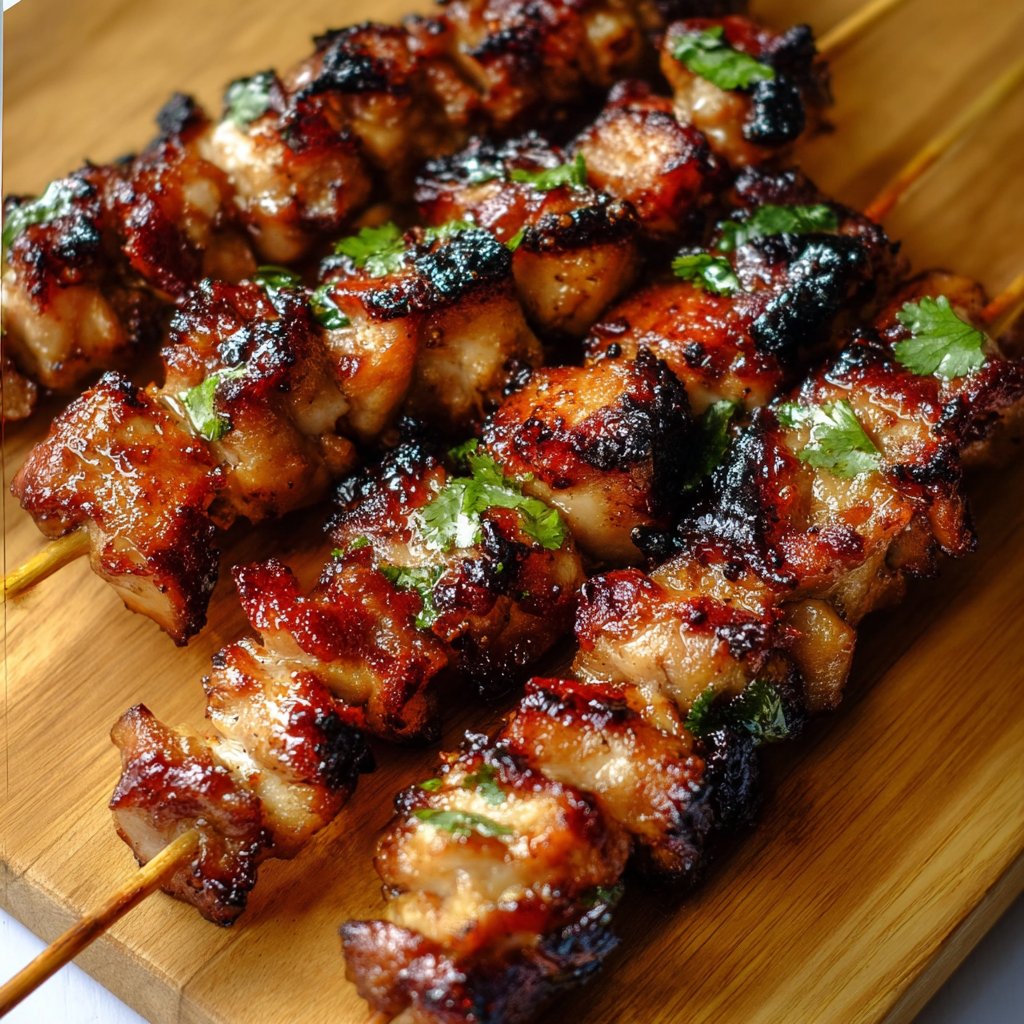 Grilled Thai Coconut Chicken Skewers: My Go-To Backyard Recipe Grilled Thai Coconut Chicken Skewers