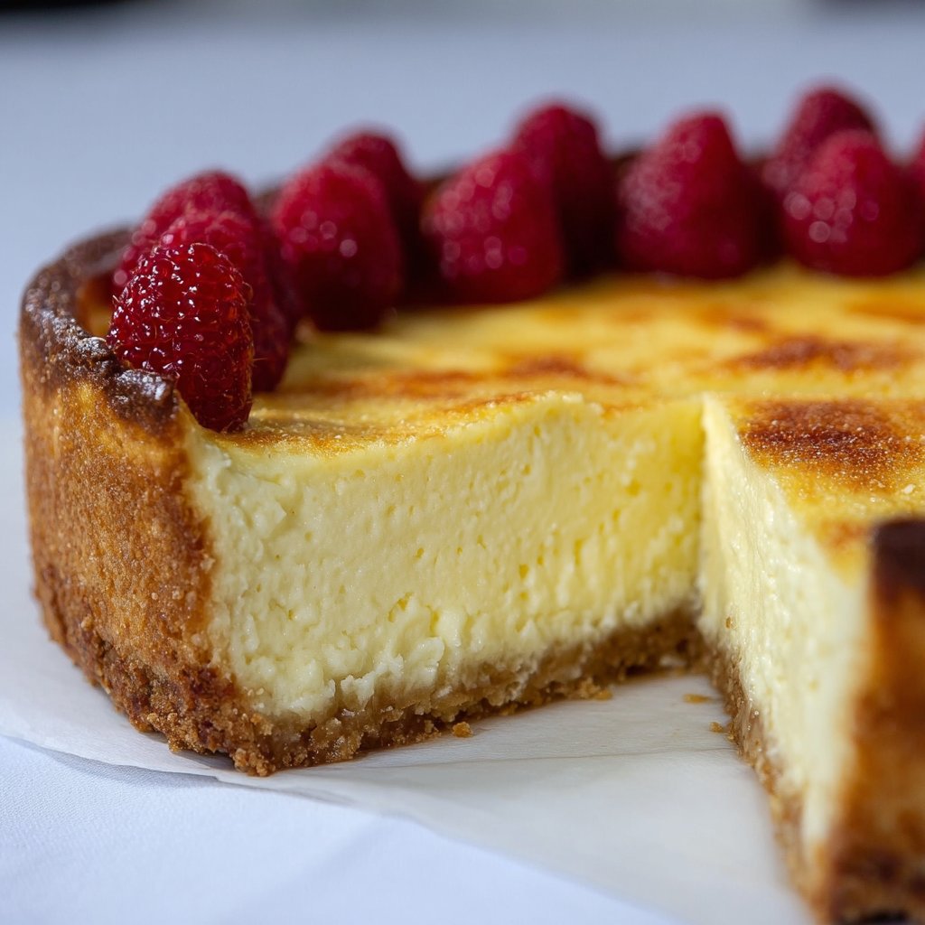 New York baked cheesecake