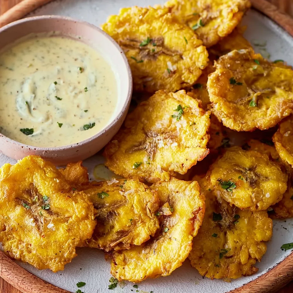 Air Fryer Tostones with Creamy Mojo Dipping Sauce Guide Air Fryer Tostones with Creamy Mojo Dipping Sauce