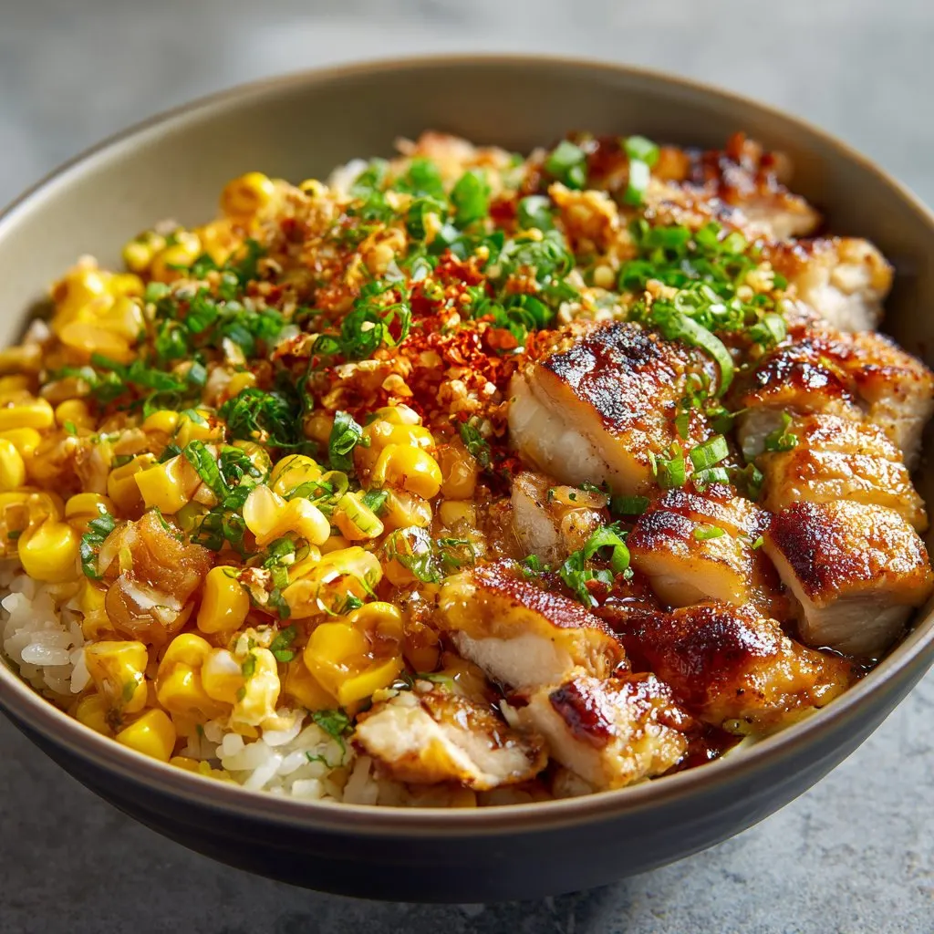 Street Corn Chicken Rice Bowl Recipe