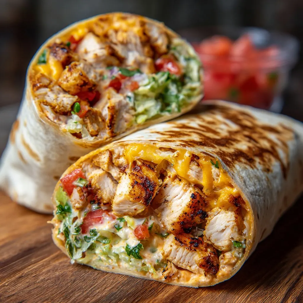 Chipotle Ranch Grilled Chicken Burrito