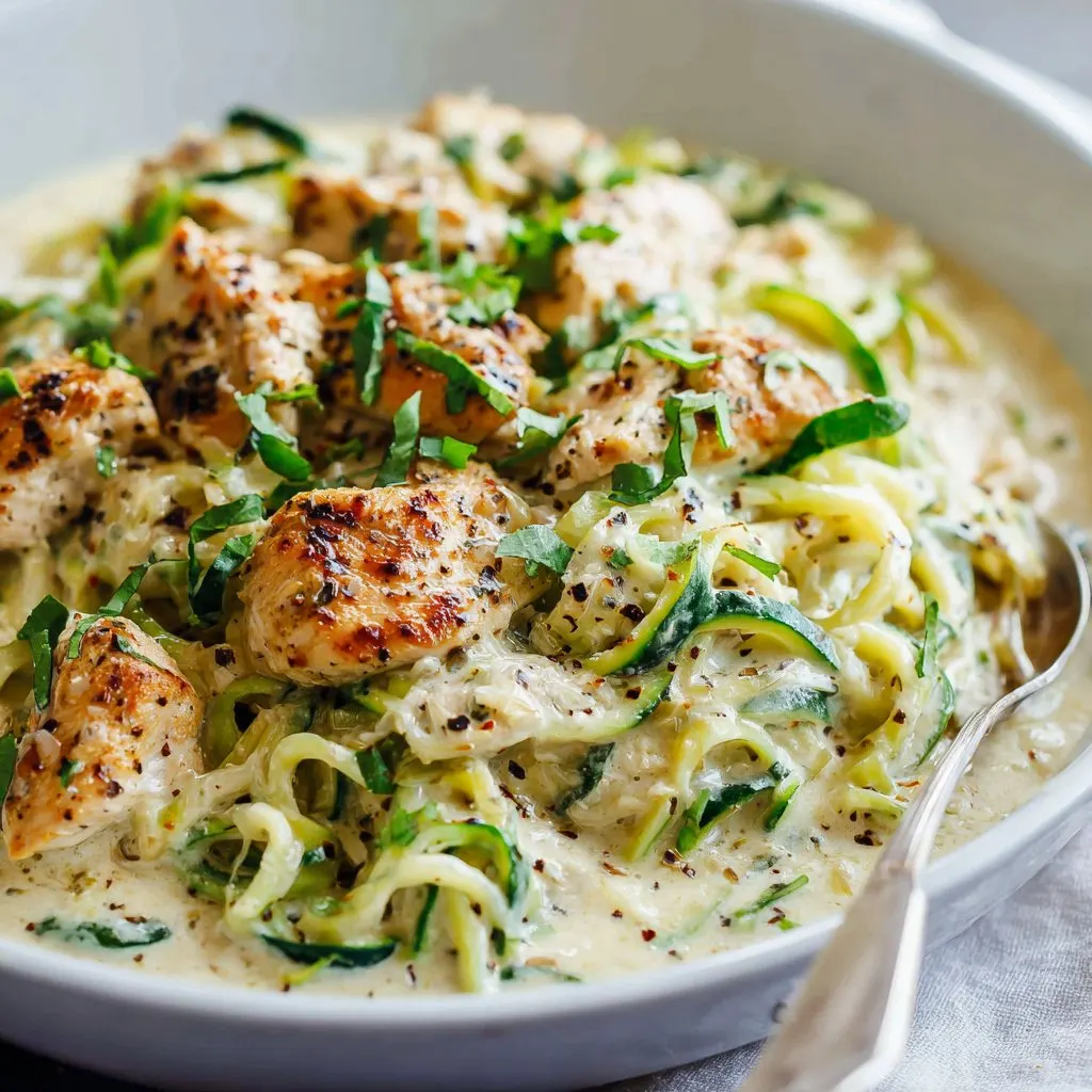Zucchini Noodle Chicken Alfredo: My Go-To Comfort Twist Zucchini Noodle Chicken Alfredo