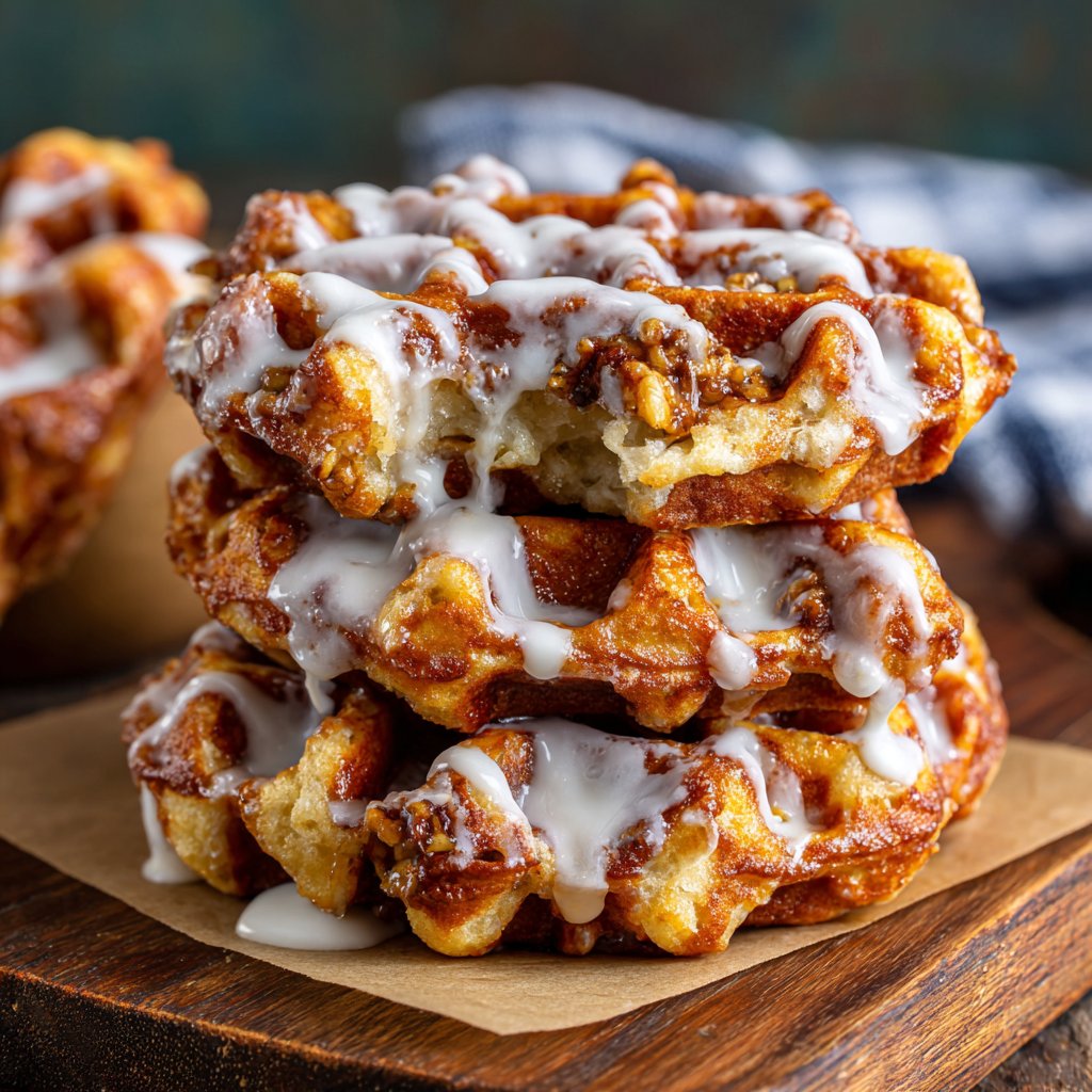 Apple Fritter Waffle Donuts
