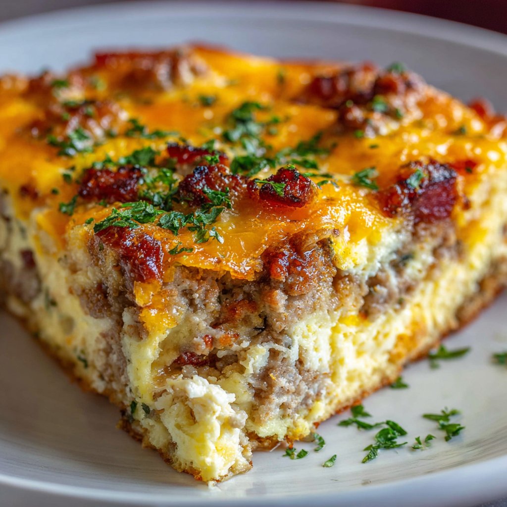 Easy Sausage and Egg breakfast casserole